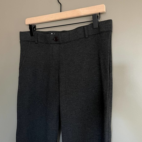 Betabrand Straight-Leg Classic Dress Pant Yoga Pants Charcoal Grey Large Petite - Picture 11 of 15